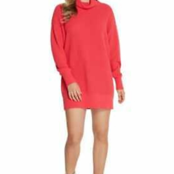 Ladies relaxed neck sweater dress - Picture 3 of 7